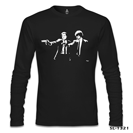 Pulp Fiction - That Scene Siyah Erkek Sweatshirt