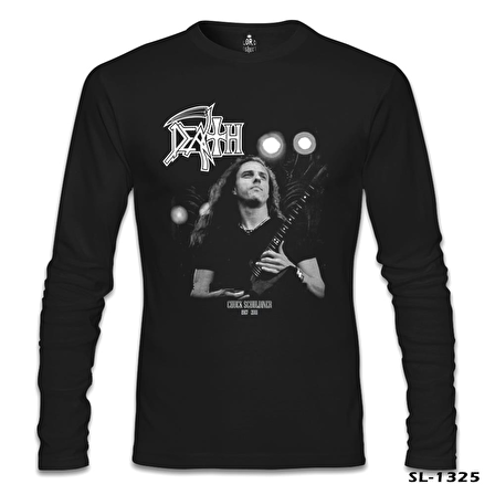 Death - Chuck Schuldiner Siyah Erkek Sweatshirt