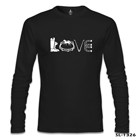 At 8 Siyah Erkek Sweatshirt