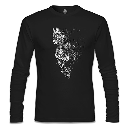 At 9 Siyah Erkek Sweatshirt