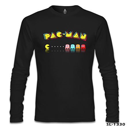 Pac-Man - Enemy Siyah Erkek Sweatshirt