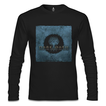 Dark Oath - When Fire Siyah Erkek Sweatshirt