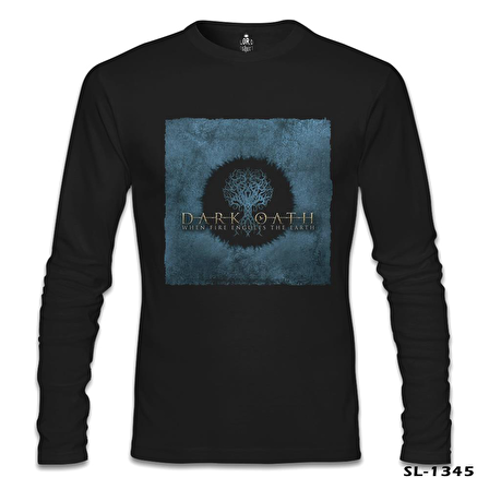 Dark Oath - When Fire Siyah Erkek Sweatshirt