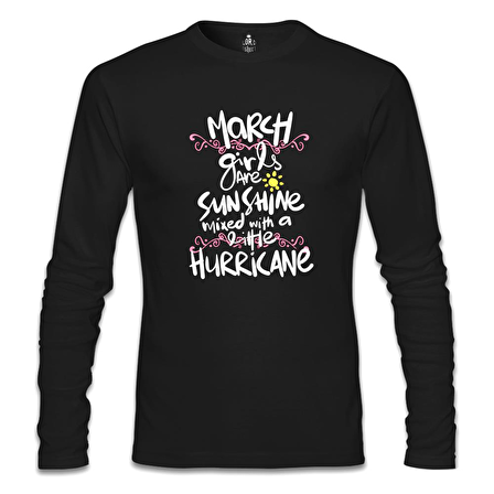 March Girls Siyah Erkek Sweatshirt