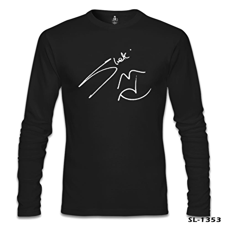 Shakira - Sign Siyah Erkek Sweatshirt