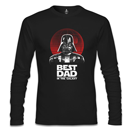 Star Wars - Best Dad Siyah Erkek Sweatshirt
