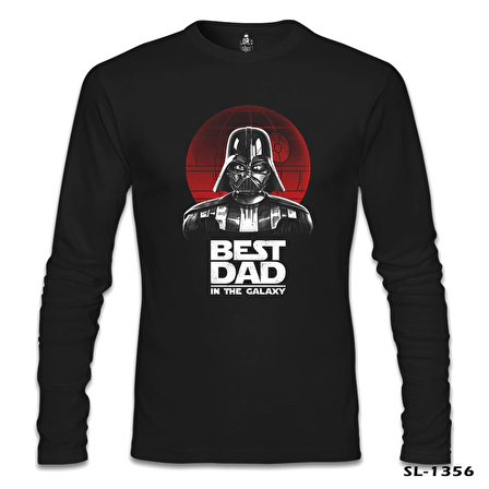 Star Wars - Best Dad Siyah Erkek Sweatshirt