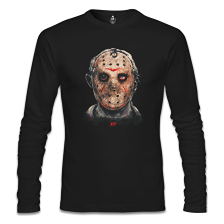 Friday the 13 - Jason Voorhees Siyah Erkek Sweatshirt