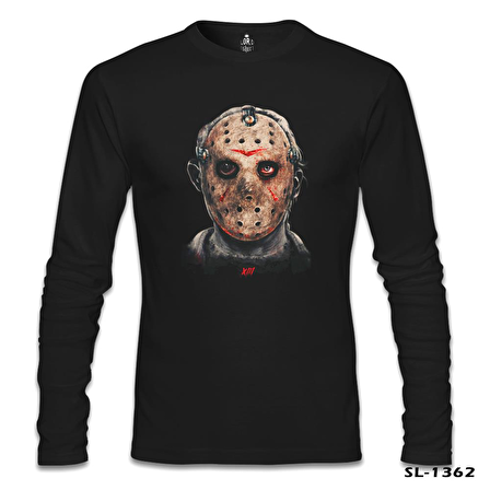Friday the 13 - Jason Voorhees Siyah Erkek Sweatshirt