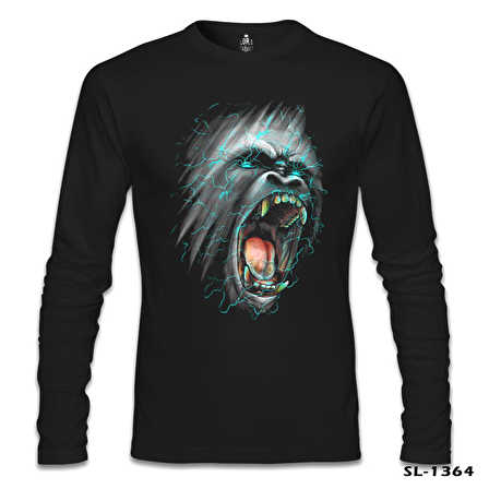 Goril Siyah Erkek Sweatshirt