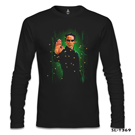 Matrix - Bullets Siyah Erkek Sweatshirt