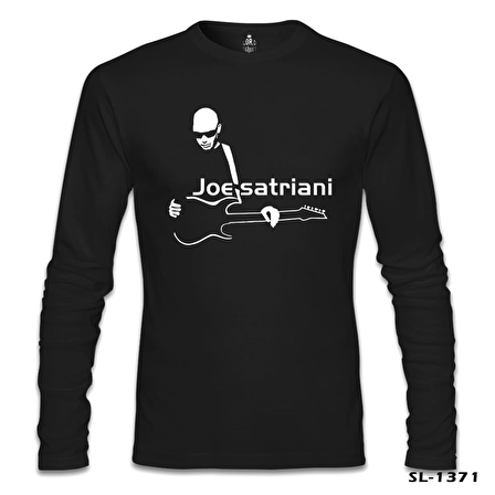 Joe Satriani - Gitar Siyah Erkek Sweatshirt