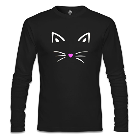 Kedi III Siyah Erkek Sweatshirt