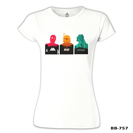 Star Wars - Trinity Beyaz Bayan Tshirt