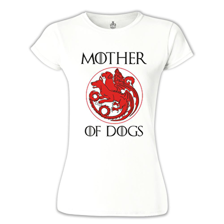 Mother of Dogs Beyaz Bayan Tshirt