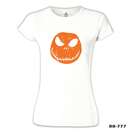 HalloWeen - Face Beyaz Kadın Tshirt