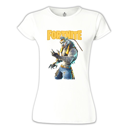 Fortnite - Wolf Beyaz Bayan Tshirt