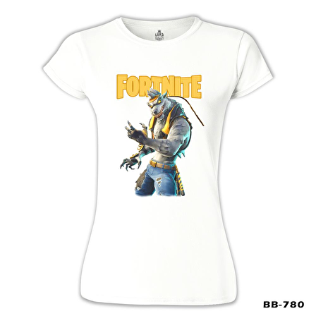 Fortnite - Wolf Beyaz Bayan Tshirt