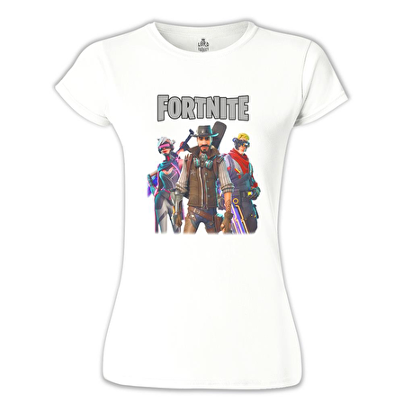 Fortnite - Weapons Beyaz Kadın Tshirt
