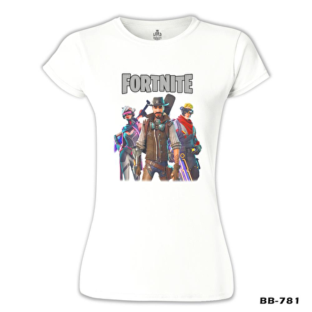 Fortnite - Weapons Beyaz Kadın Tshirt