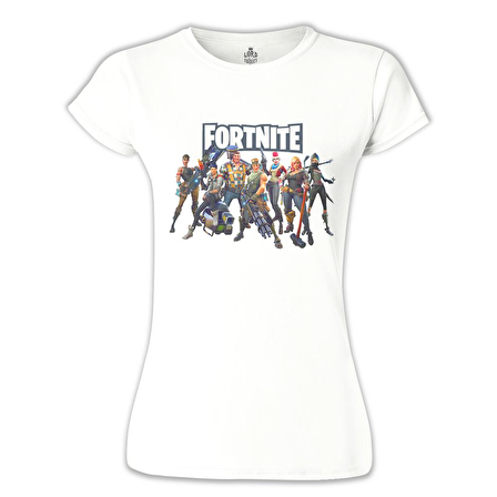 Fortnite - Dream Team Beyaz Bayan Tshirt