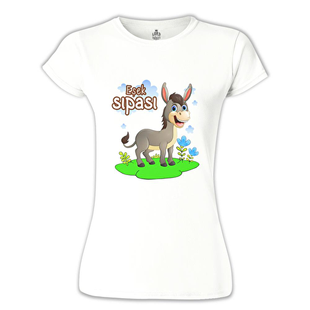 Aile - Eşek Sıpası Beyaz Bayan Tshirt