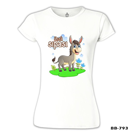 Aile - Eşek Sıpası Beyaz Bayan Tshirt