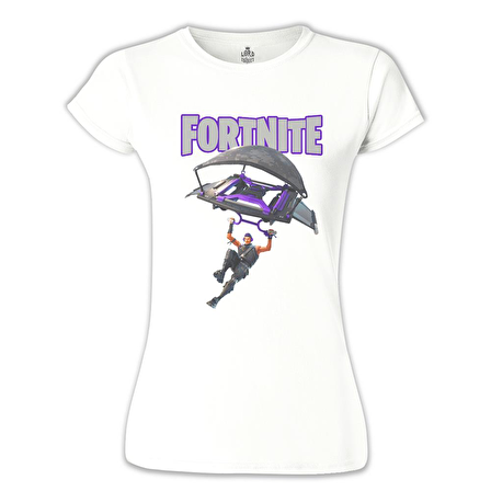 Fortnite - A l'air Beyaz Bayan Tshirt