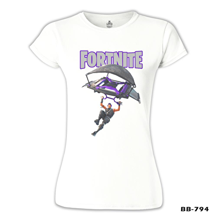 Fortnite - A l'air Beyaz Bayan Tshirt