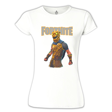 Fortnite - Battle Hound Beyaz Bayan Tshirt