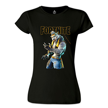 Fortnite - Wolf Siyah Bayan Tshirt