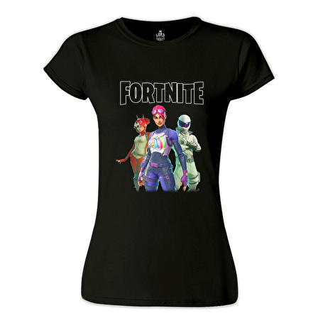 Fortnite - Maps Siyah Bayan Tshirt