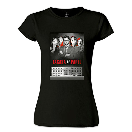 La Casa De Papel - Team Siyah Bayan Tshirt