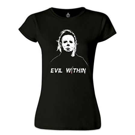 Halloween - Myers Siyah Bayan Tshirt