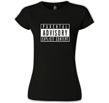 Parental Advisory Explicit Content Siyah Bayan Tshirt