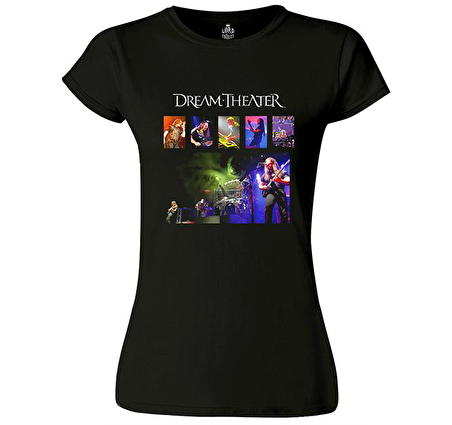 Dream Theater - Konser Siyah Bayan Tshirt