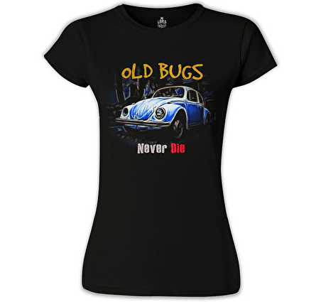 Old Bugs Siyah Bayan Tshirt
