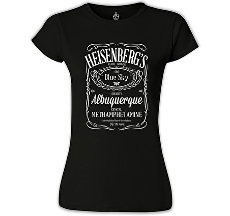 Breaking Bad - Heisenberg's Siyah Kadın Tshirt