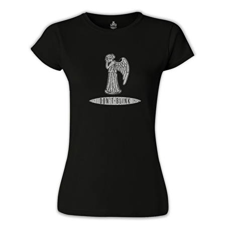 Doctor Who - Weeping Angels Siyah Bayan Tshirt