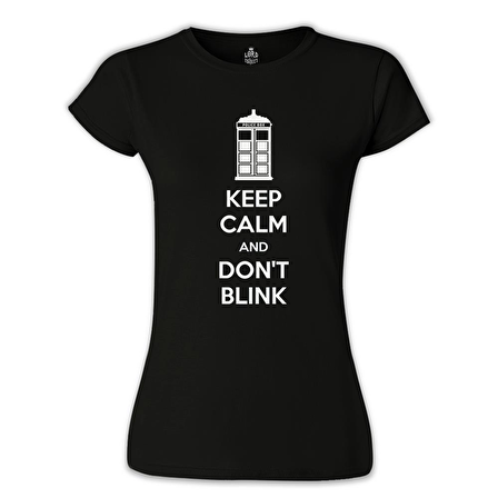 Doctor Who - Don't Blink Siyah Bayan Tshirt