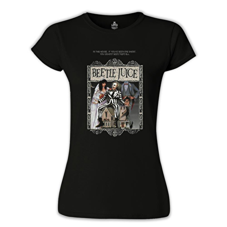 Beetle Juice Siyah Bayan Tshirt