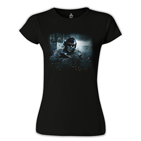 Call of Duty - Cod Ghosts Siyah Bayan Tshirt