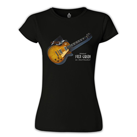Gitar - Gibson - 1959 Siyah Bayan Tshirt