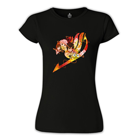 Fairy Tail Siyah Bayan Tshirt