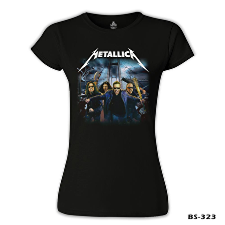 Metallica - İstanbul Siyah Bayan Tshirt