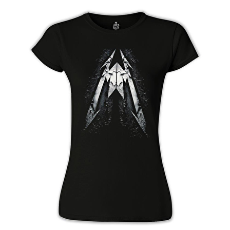 Metallica Logo Siyah Bayan Tshirt