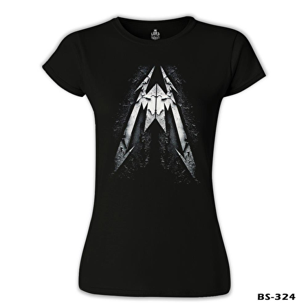 Metallica Logo Siyah Bayan Tshirt