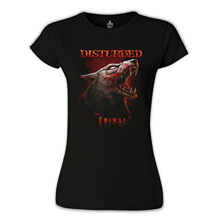 Disturbed - Animal Siyah Bayan Tshirt