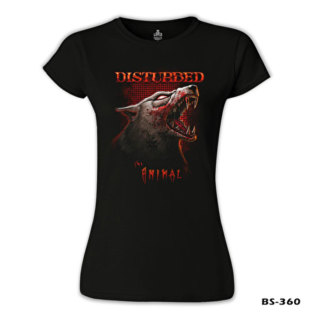 Disturbed - Animal Siyah Bayan Tshirt