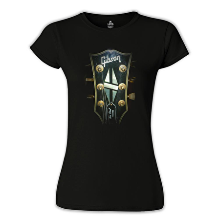 Gitar - Gibson 2 Siyah Bayan Tshirt